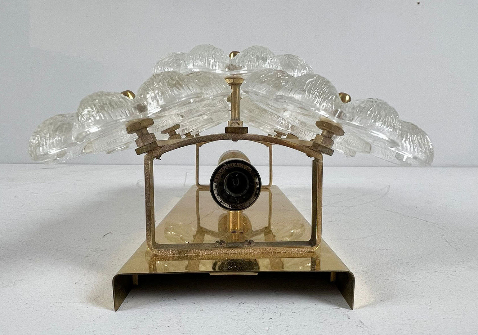 ERNST PALME. 2er Set Mid Century florale Wandlampen/Wandleuchten, 1960er Jahre.