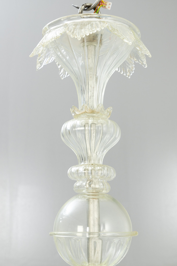 Großer Murano Kronleuchter mit Delphinen, Italien, 1950er Jahre.
