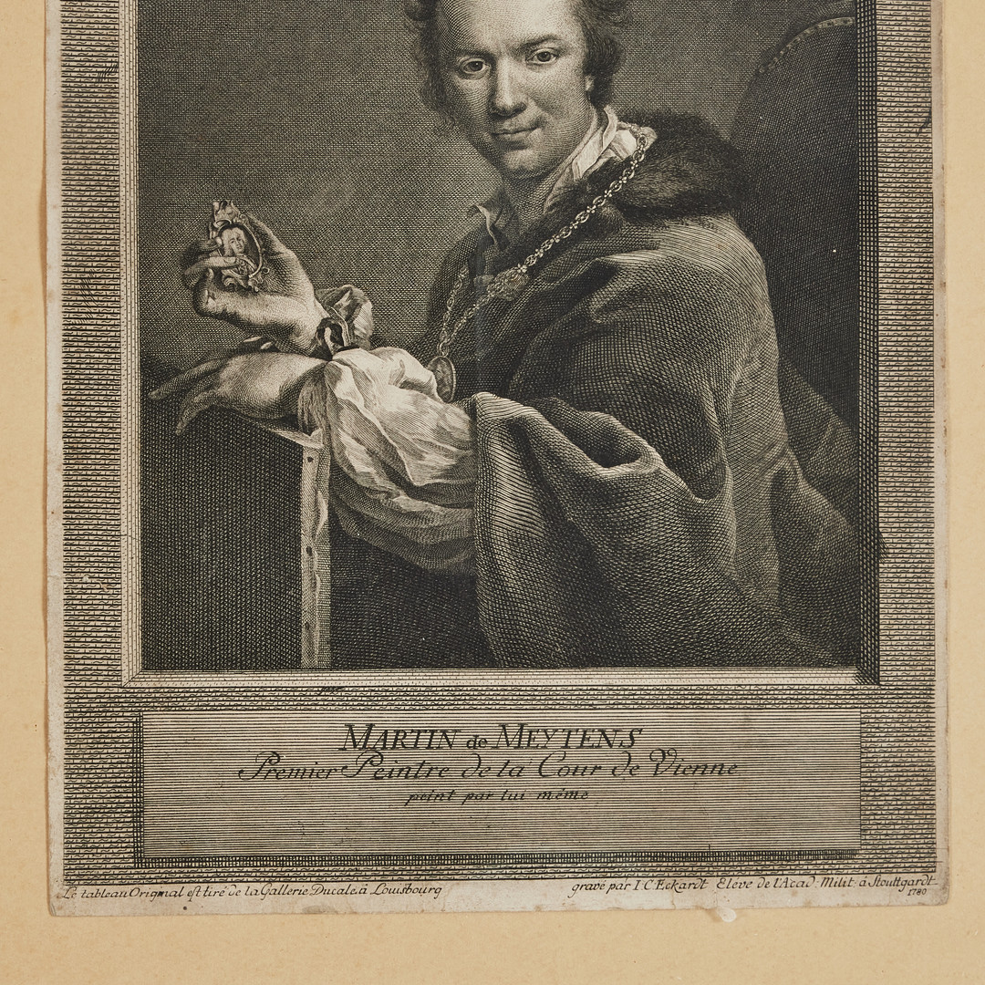 TUSCHLAVERING, 1700-tal, jordbrukare med kreatur, GRAVYR, Martin de meytens, Johann Christian Eckardt.