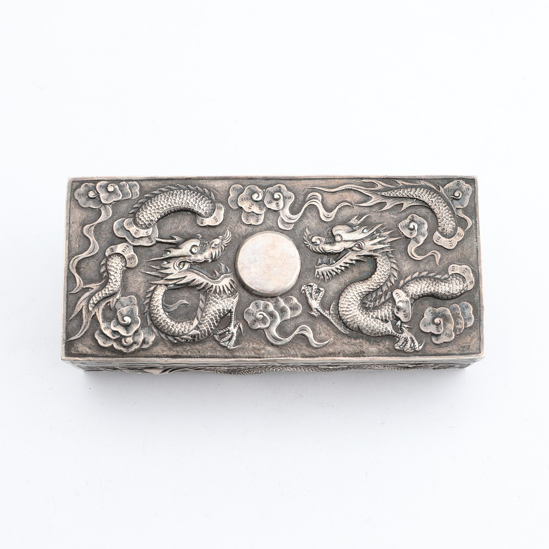 ASK, silver, Östasiatisk, märkt med tecken samt GK, 1900-tal.
