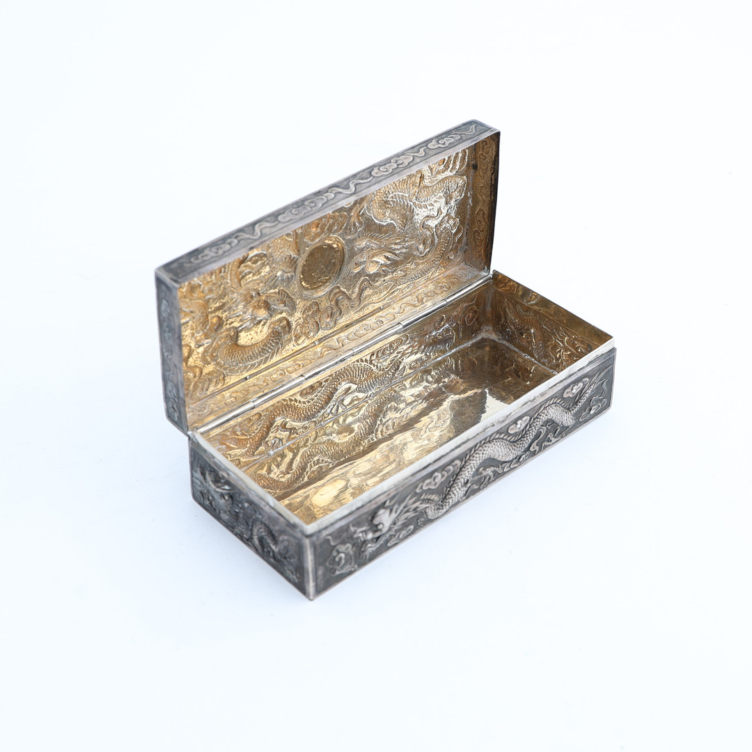ASK, silver, Östasiatisk, märkt med tecken samt GK, 1900-tal.
