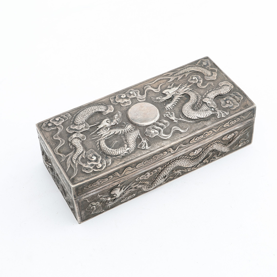 ASK, silver, Östasiatisk, märkt med tecken samt GK, 1900-tal.