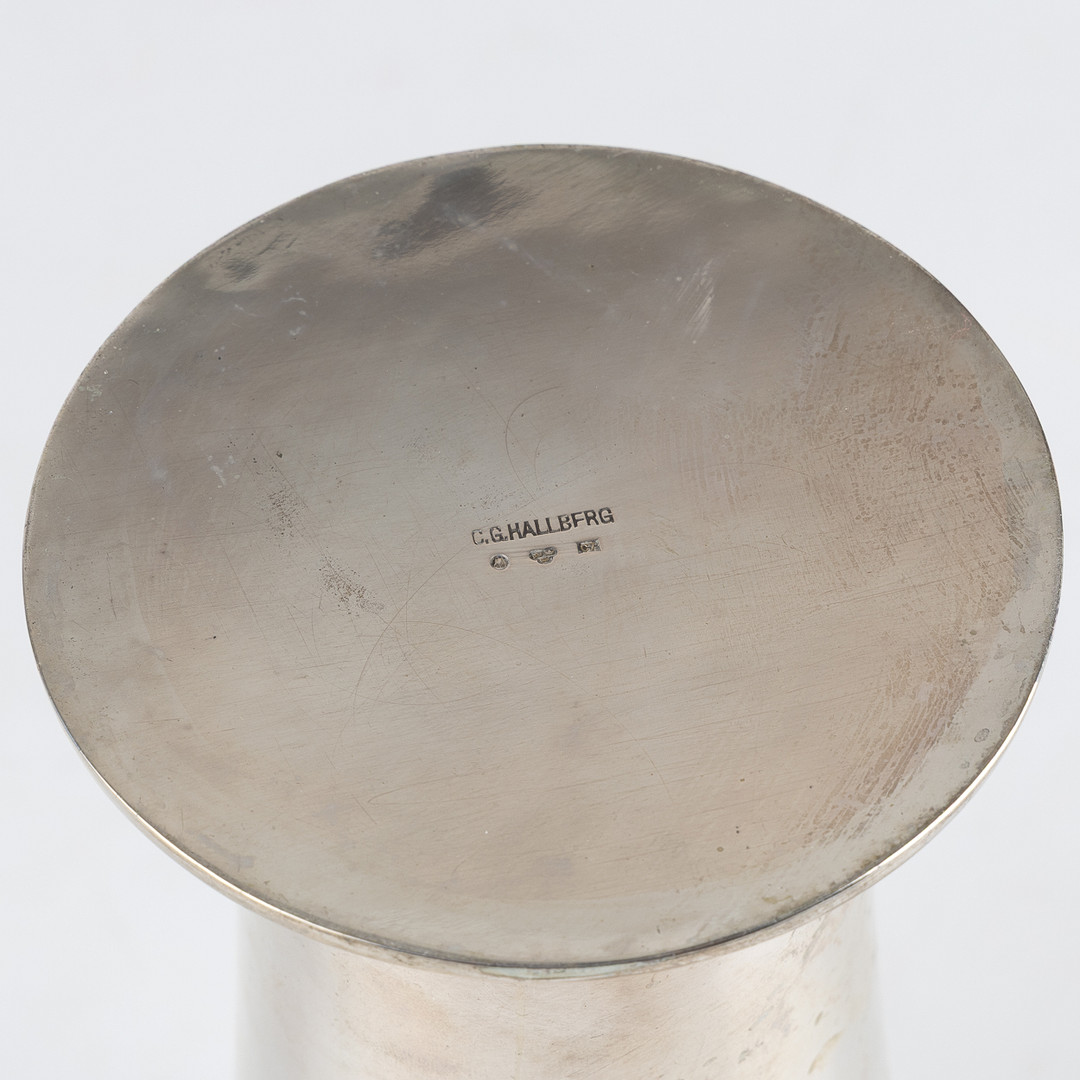 BÄGARE, silver, C G Hallberg, Stockholm, 1905.