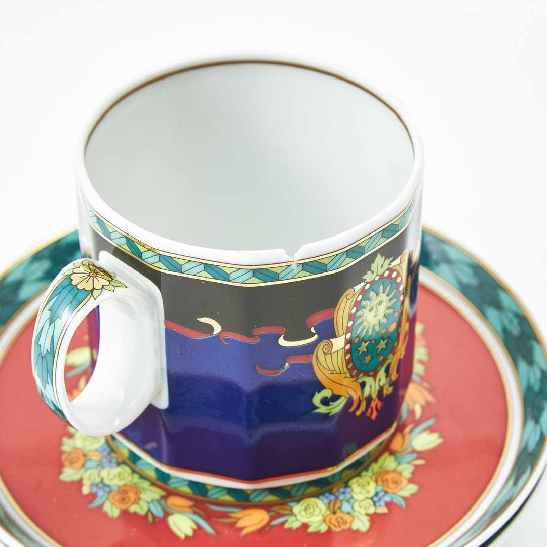 VERSACE, servisgods, 6 dlr, juldekorationer, 3 st, Rosenthal, porslin.