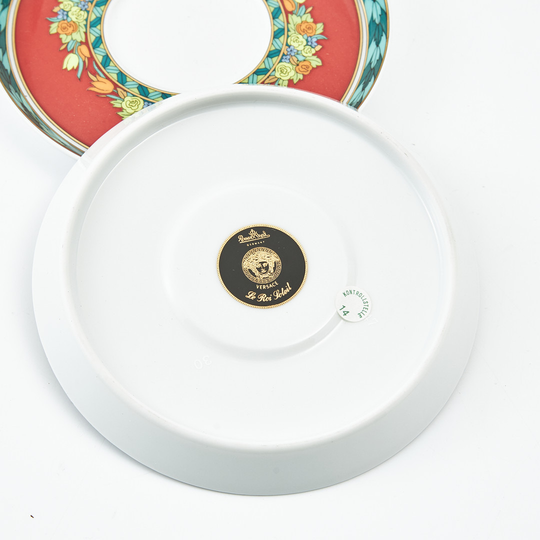VERSACE, servisgods, 6 dlr, juldekorationer, 3 st, Rosenthal, porslin.