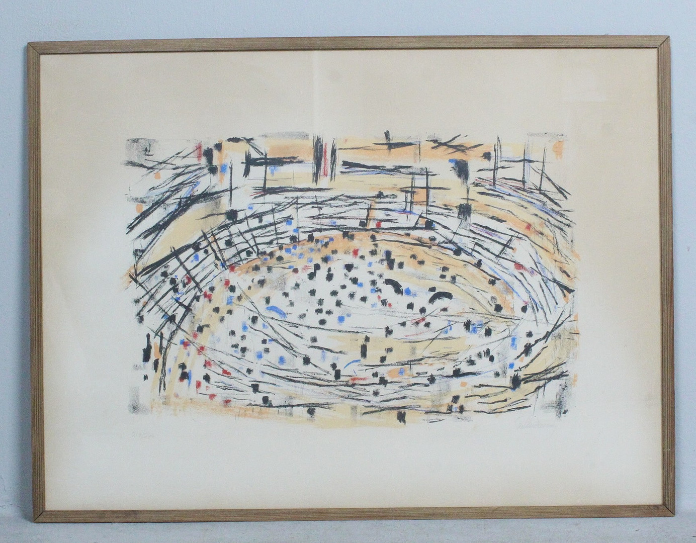 FRED ANDERSSON. 'Arena', Lithographie, limitiert, Ed. 214/260, signiert.