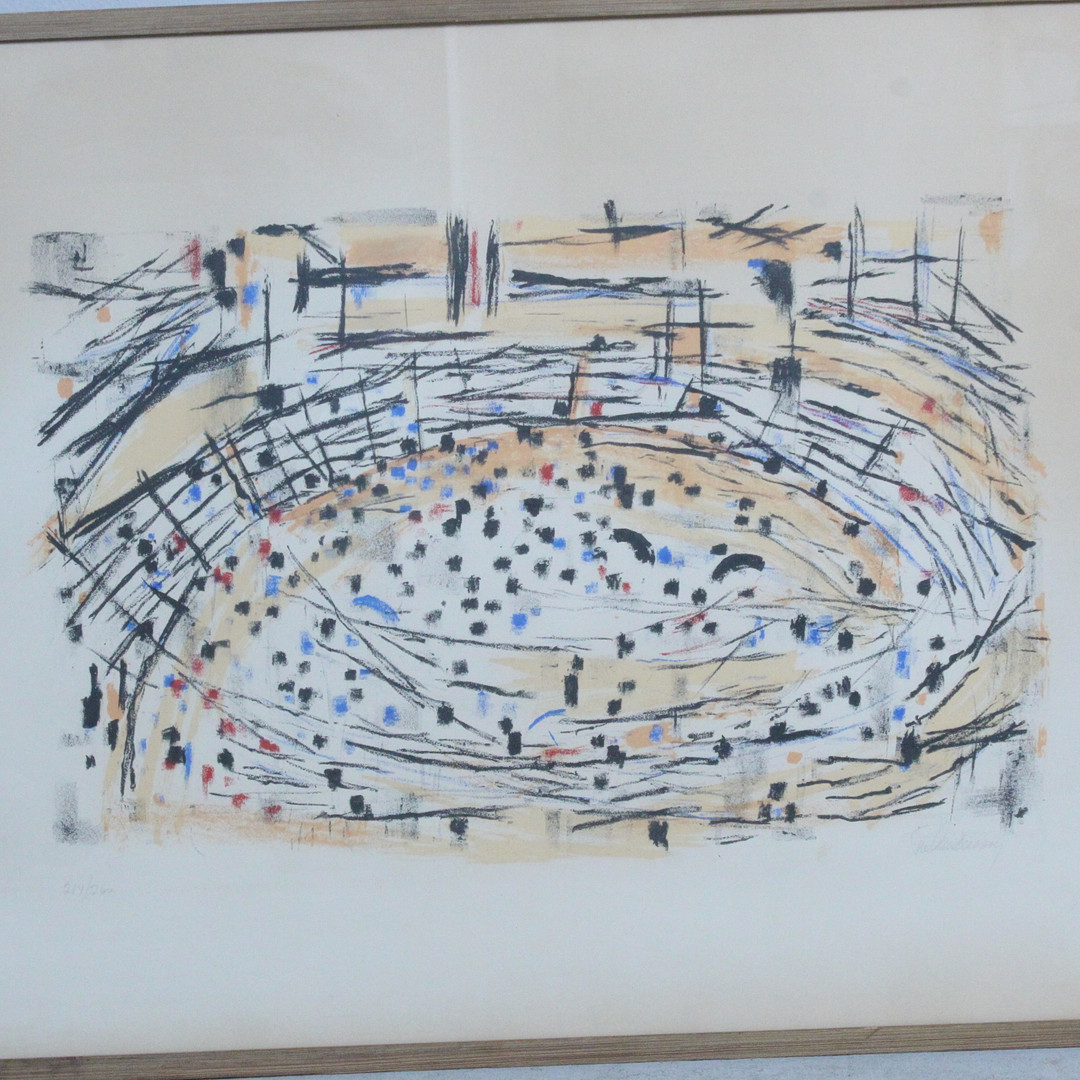 FRED ANDERSSON. 'Arena', Lithographie, limitiert, Ed. 214/260, signiert.
