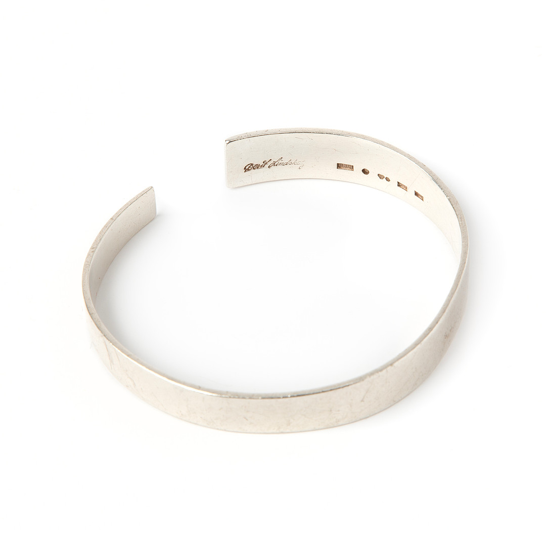 BERIT LINDSKOG, collier samt armring, silver, Dals Långed, 1997 samt 2003.