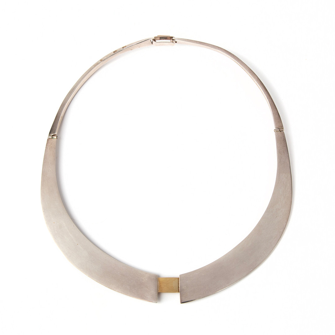 BERIT LINDSKOG, collier samt armring, silver, Dals Långed, 1997 samt 2003.