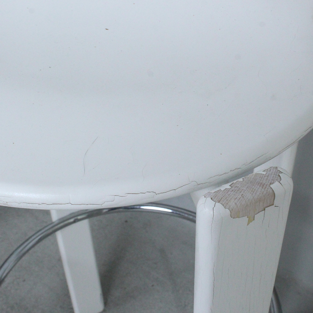 BRUNO REY. Dietiker / Kusch & Co., Paar Barhocker / Bar Stool, Buche, Entwurf 1971, Deutschland.