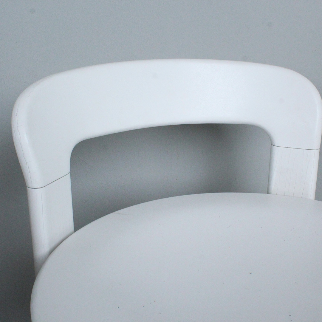 BRUNO REY. Dietiker / Kusch & Co., Paar Barhocker / Bar Stool, Buche, Entwurf 1971, Deutschland.