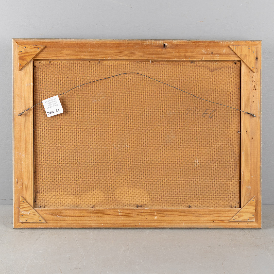 PER-GUNNAR LINDSTRÖM (1909-1986). Landskaps och kustmotiv, 2 stycken, oljor på pannå.