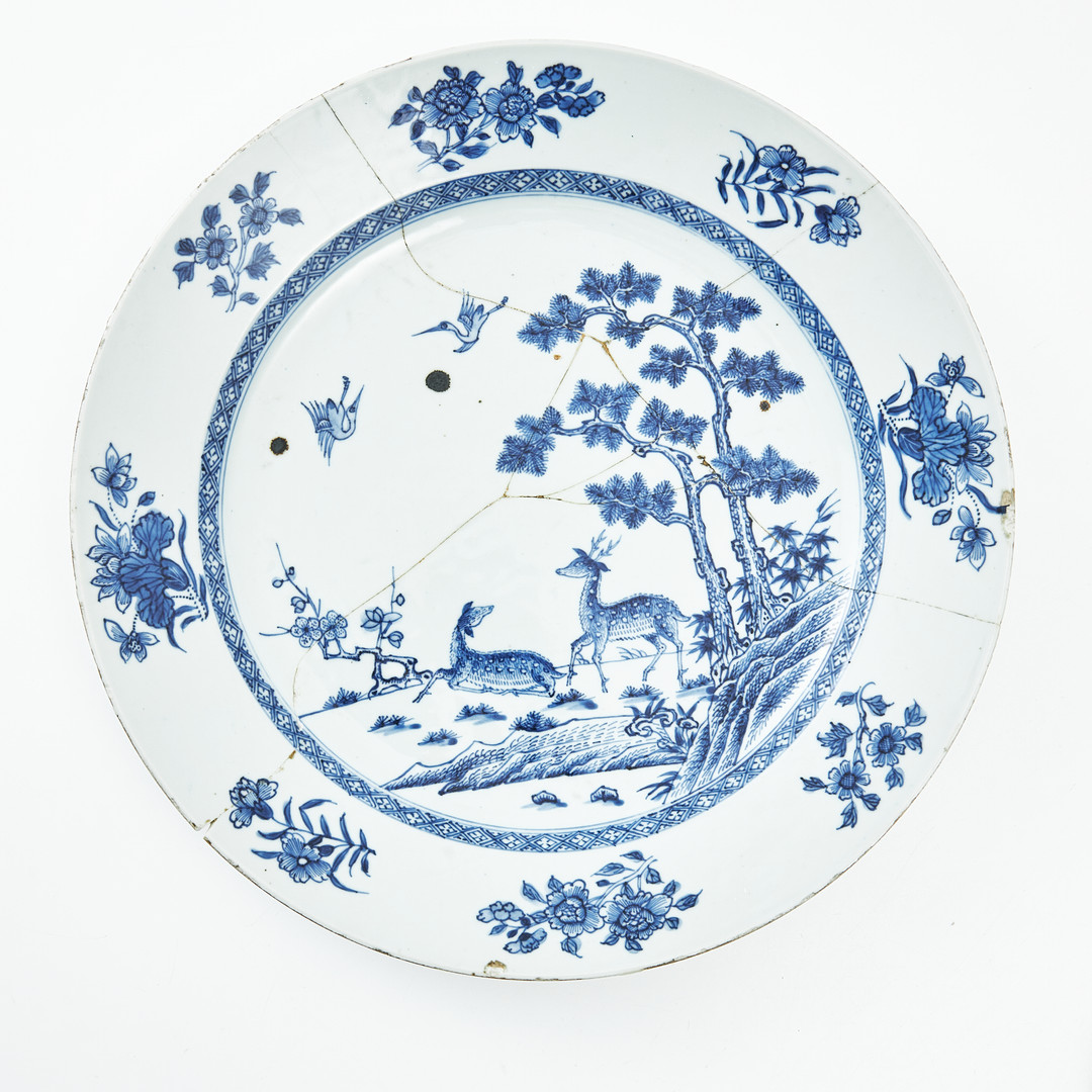FAT, INGEFÄRSKRUKA, 4 dlr., porslin, Kina, Qianlong (1736-1795), varierande dekor i underglasyrblått.