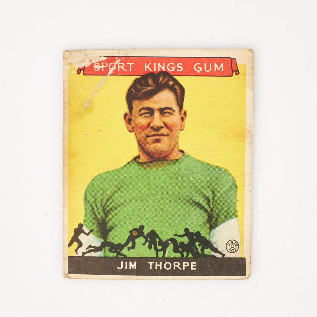 SAMLARBILD, Jim Thorpe, No. 6, Goudey Gum Co. 1933, Sport Kings Gum.