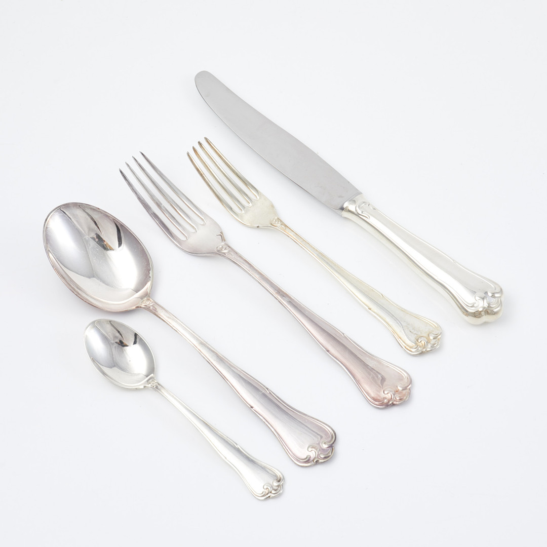 BESTICKDELAR, silver, 58 dlr.,