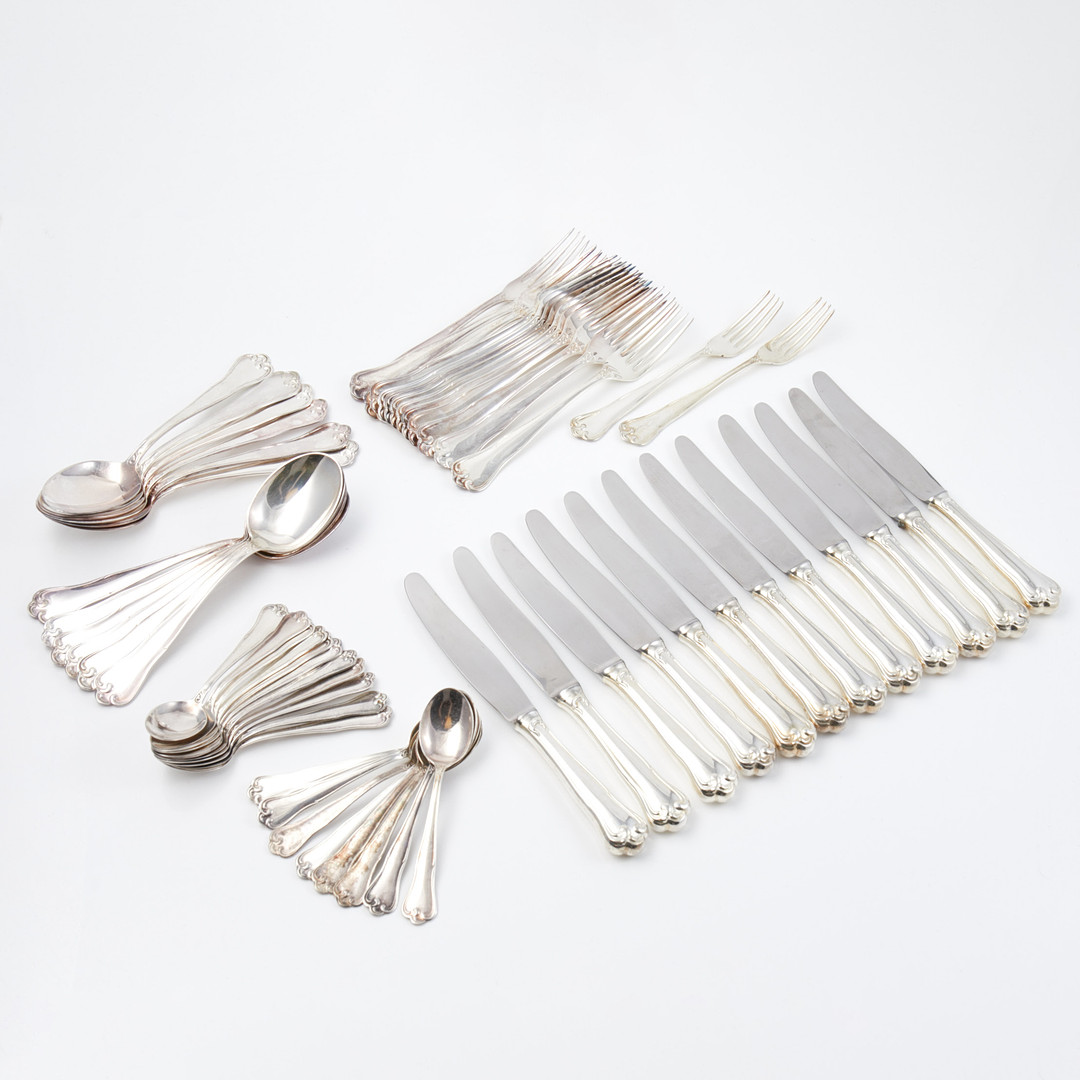 BESTICKDELAR, silver, 58 dlr.,