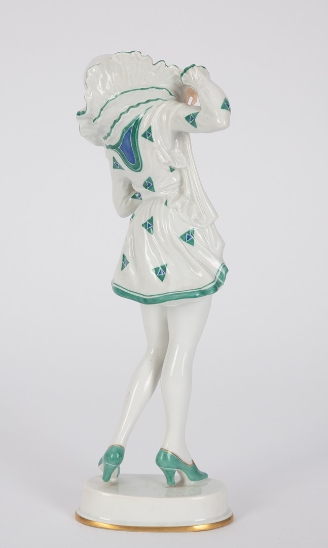 CONSTANTIN HOLZER-DEFANTI (1881 WIEN-1951 LINZ). ´Piererette `(Anita Berber), Rosenthal, Kunstabt. Selb, 1922.