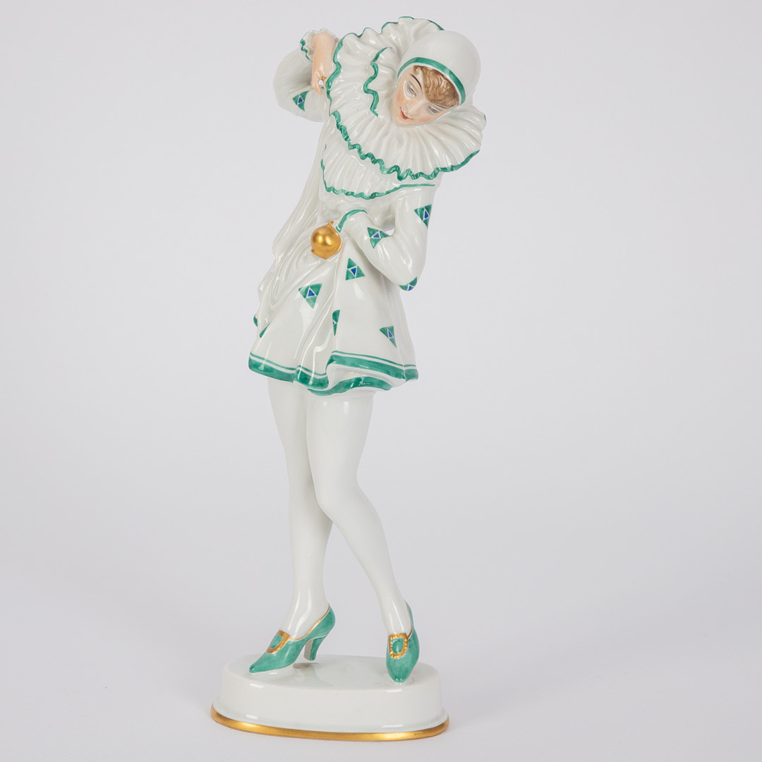 CONSTANTIN HOLZER-DEFANTI (1881 WIEN-1951 LINZ). ´Piererette `(Anita Berber), Rosenthal, Kunstabt. Selb, 1922.
