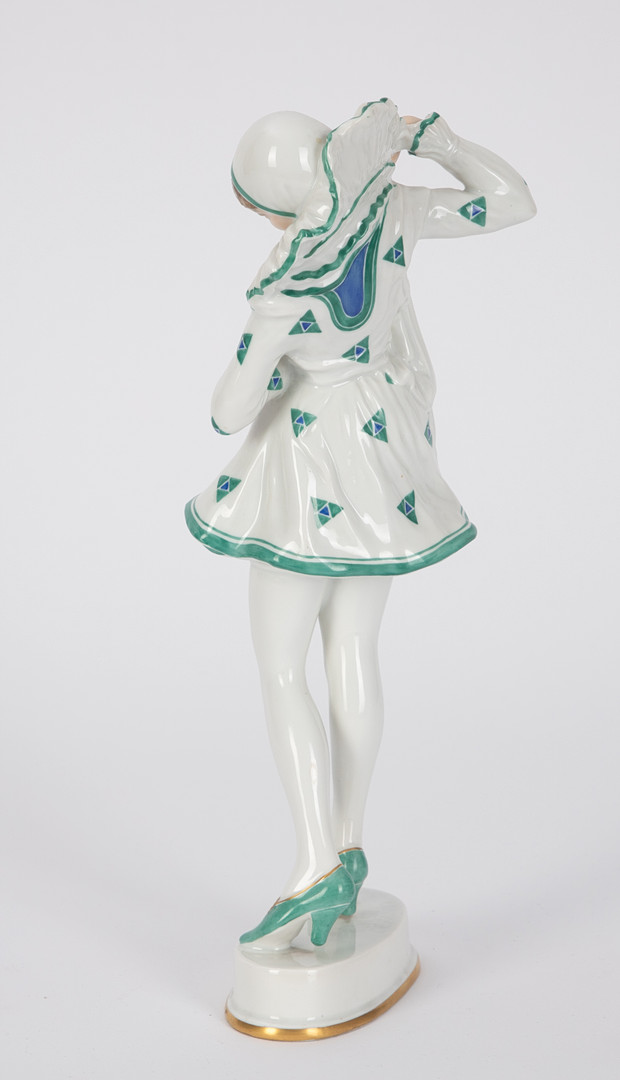CONSTANTIN HOLZER-DEFANTI (1881 WIEN-1951 LINZ). ´Piererette `(Anita Berber), Rosenthal, Kunstabt. Selb, 1922.