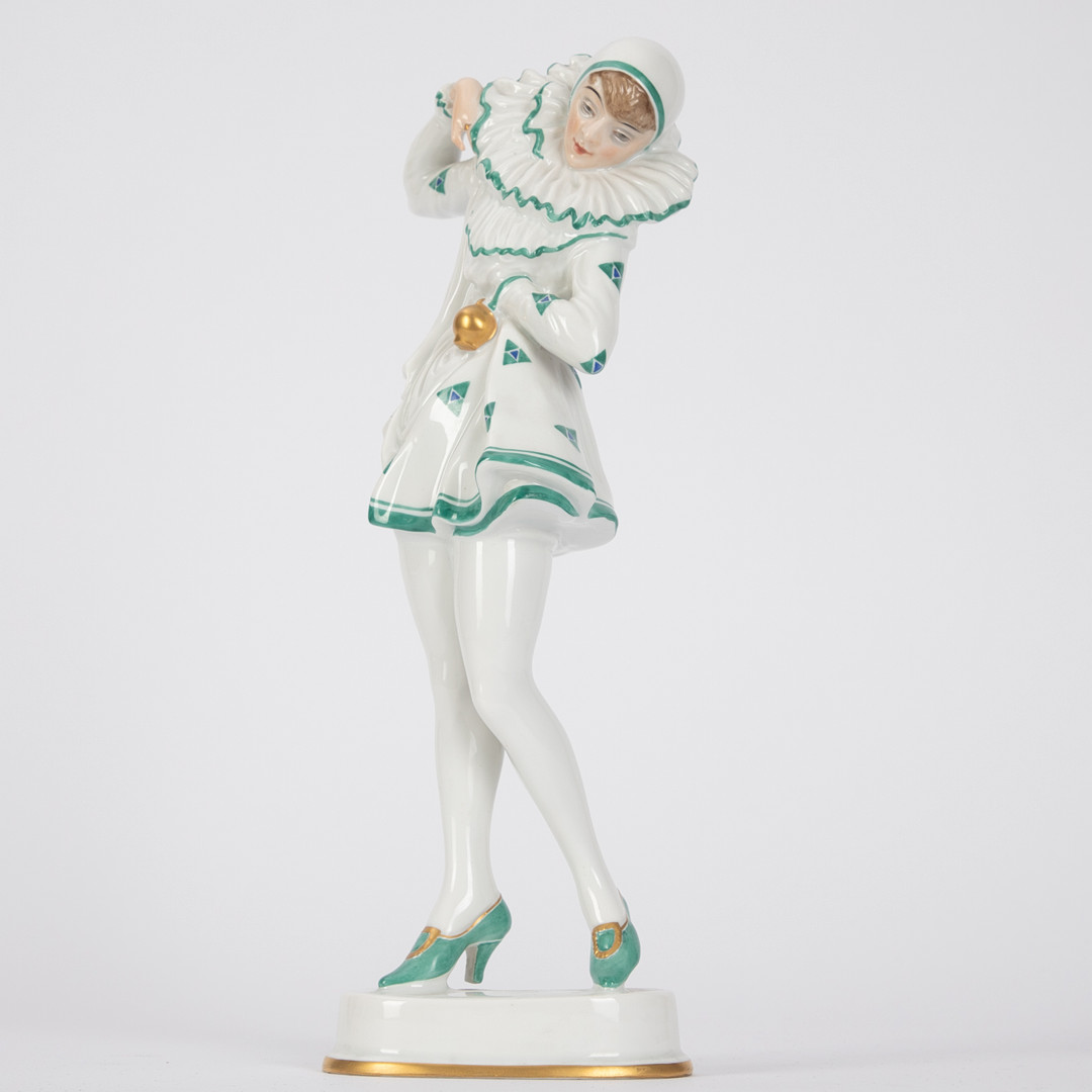 CONSTANTIN HOLZER-DEFANTI (1881 WIEN-1951 LINZ). ´Piererette `(Anita Berber), Rosenthal, Kunstabt. Selb, 1922.