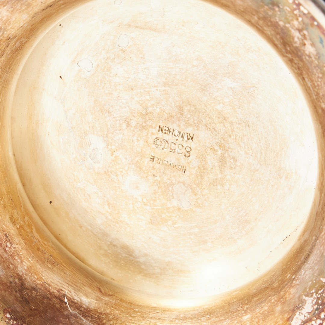 BÄGARE, silver, Firma Hemmerle München, Graverad text
