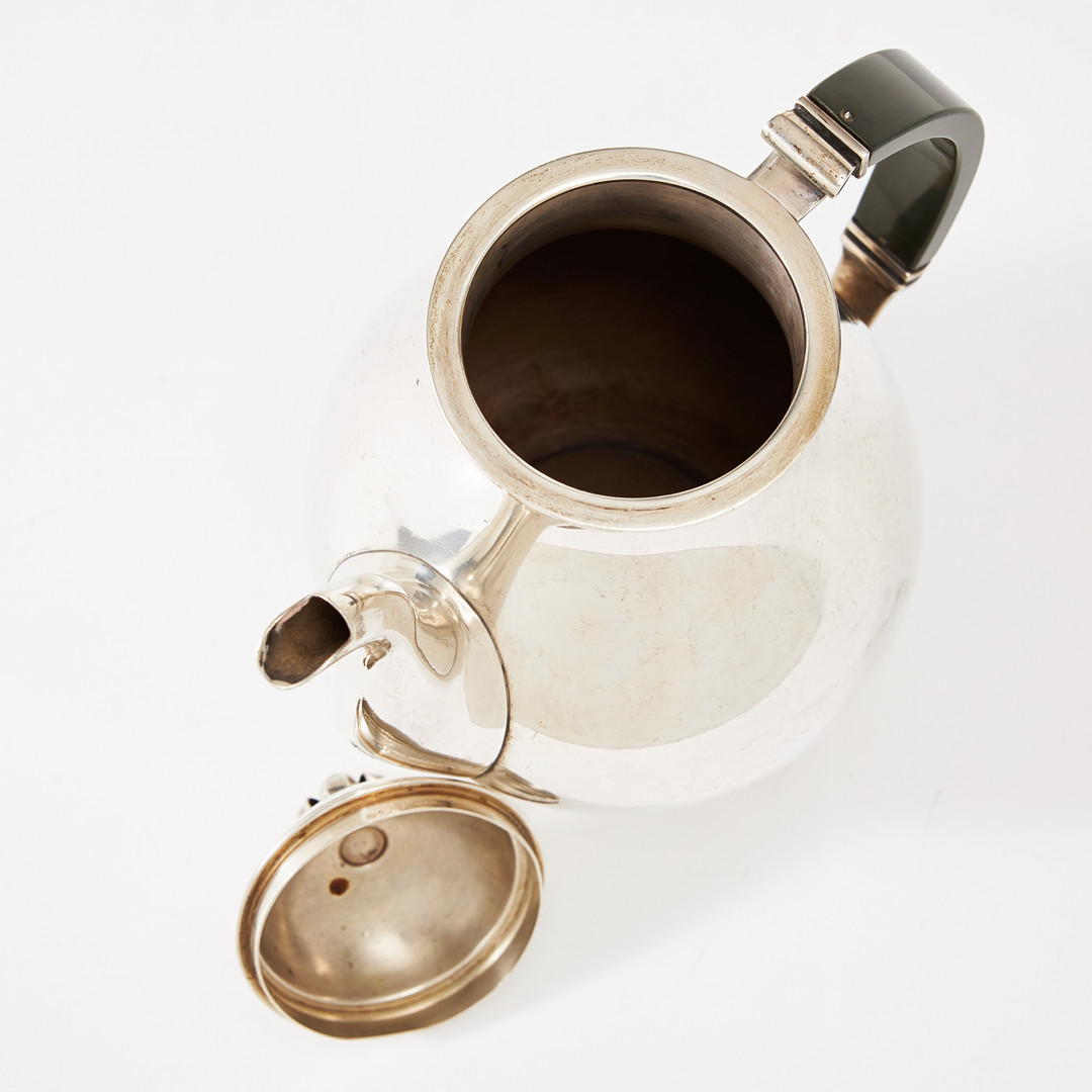 KAFFESERVIS, 3 delar, sterlingsilver, Cohr Danmark, svenska importstämplar.