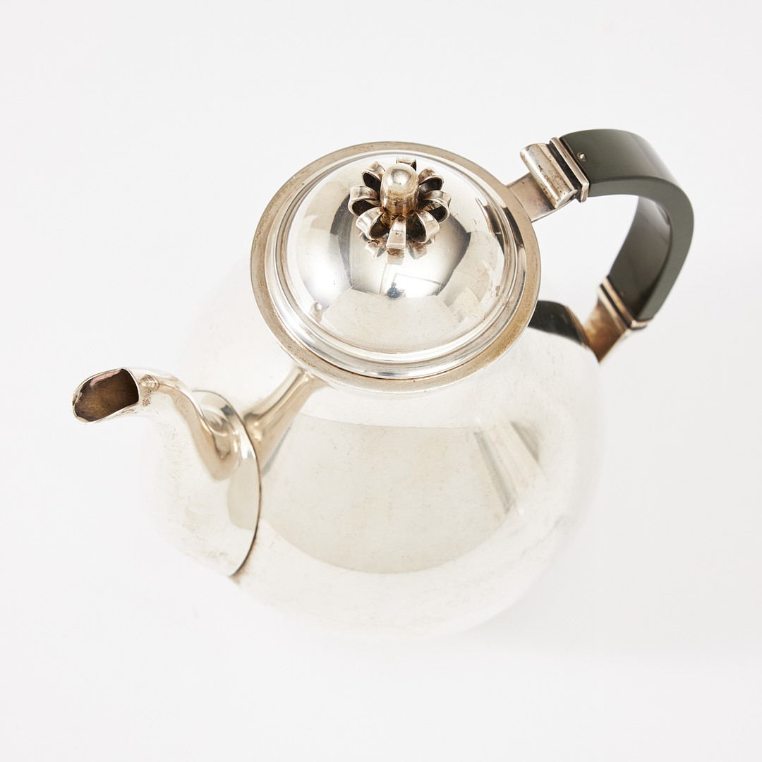 KAFFESERVIS, 3 delar, sterlingsilver, Cohr Danmark, svenska importstämplar.