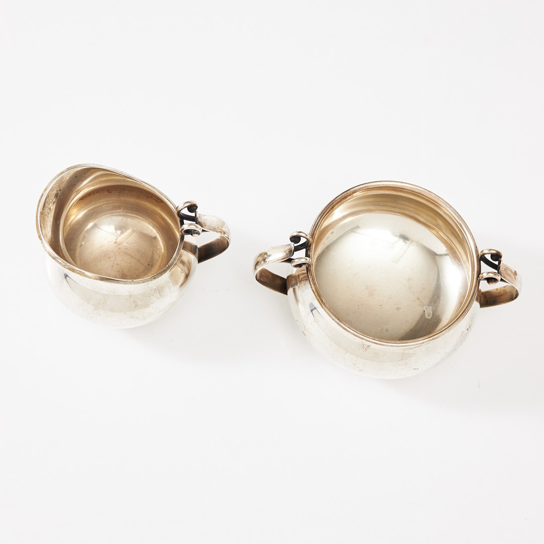 KAFFESERVIS, 3 delar, sterlingsilver, Cohr Danmark, svenska importstämplar.