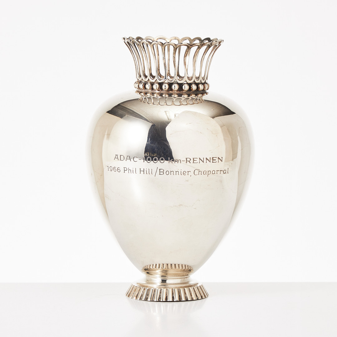 POKAL, silver, Wilkens, Tyskland, genombruten och godronnerad dekor. Graverad text 