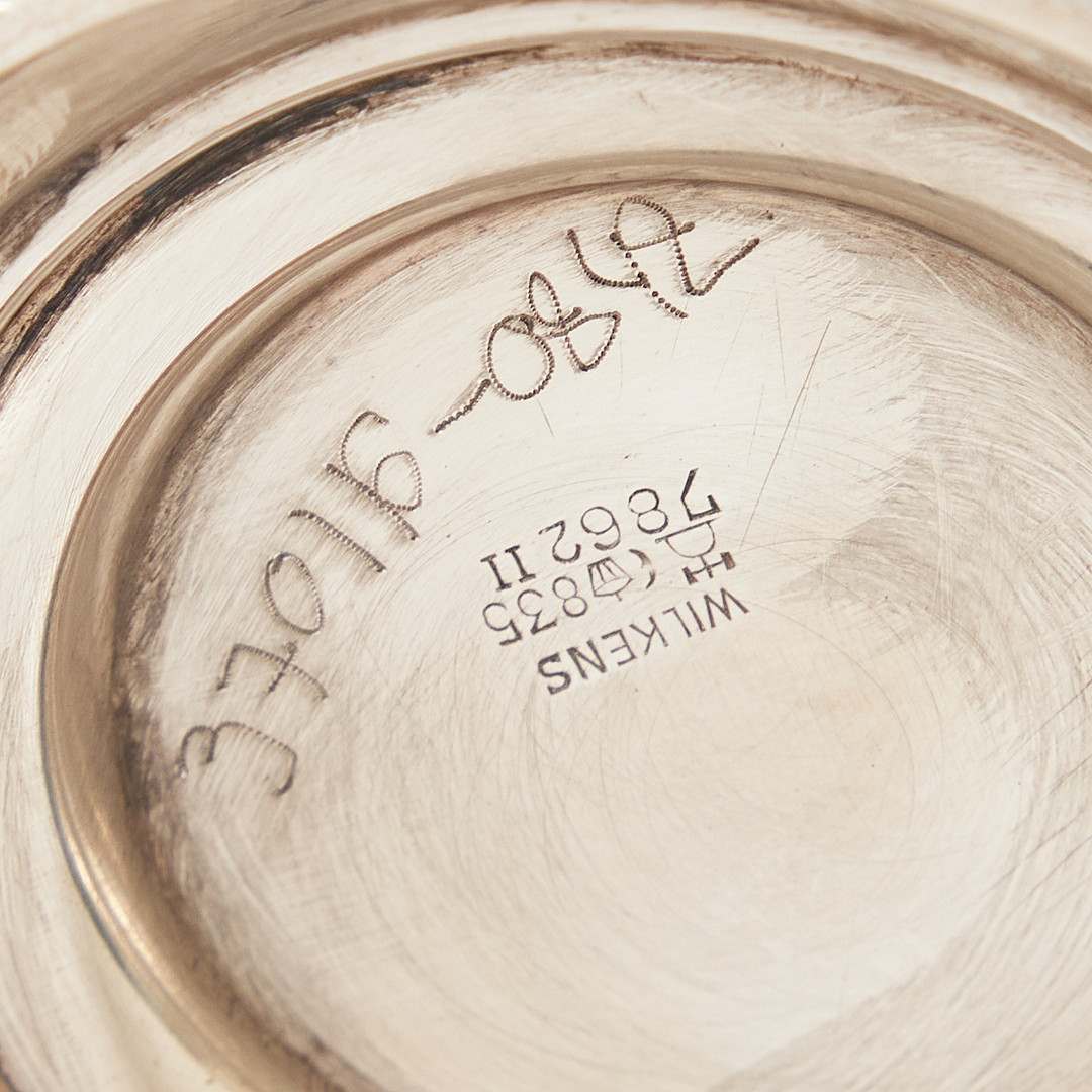 POKAL, silver, Wilkens, Tyskland, genombruten och godronnerad dekor. Graverad text 