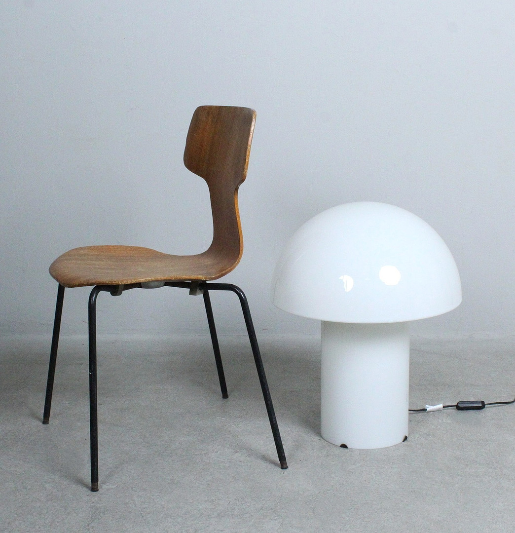 PEILL & PUTZLER. Große Pilzleuchte / Mushroom Lamp, Glas, 1970er Jahre.