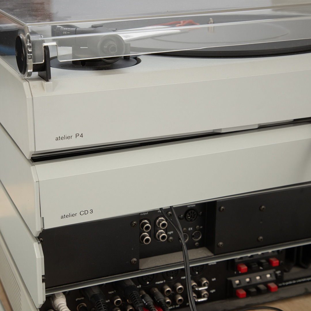 Braun, Dieter Rams, Atelier P4, CD3, R4 & C4 Stereoanlage + Zwei GS5 CD-Boxen (6).