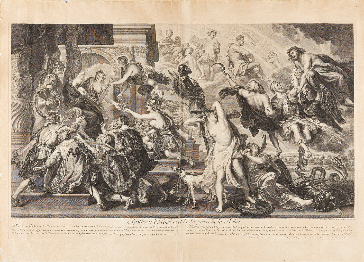GRAVYRER I STORT FORMAT, 1700-1800-tal, 3 st.
