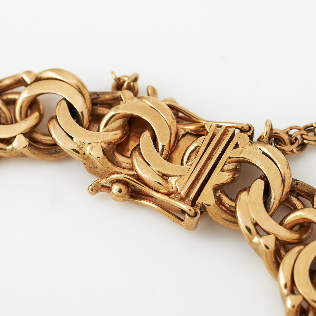 ARMBAND, 18 k guld, Bismarck, Danderyds Guldsmedja, Georg W Wahlström, Stockholm 1955.