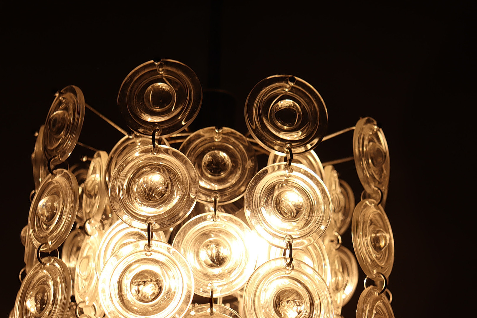 GAETANO SCIOLARI. Mid Century Deckenlampe/Muranoglas, Italien, 1960er Jahre.