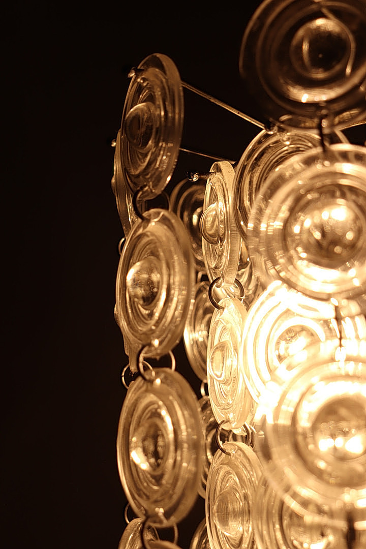 GAETANO SCIOLARI. Mid Century Deckenlampe/Muranoglas, Italien, 1960er Jahre.