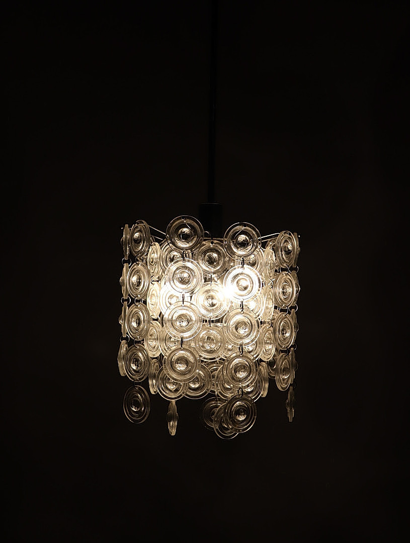 GAETANO SCIOLARI. Mid Century Deckenlampe/Muranoglas, Italien, 1960er Jahre.