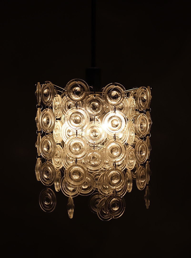 GAETANO SCIOLARI. Mid Century Deckenlampe/Muranoglas, Italien, 1960er Jahre.