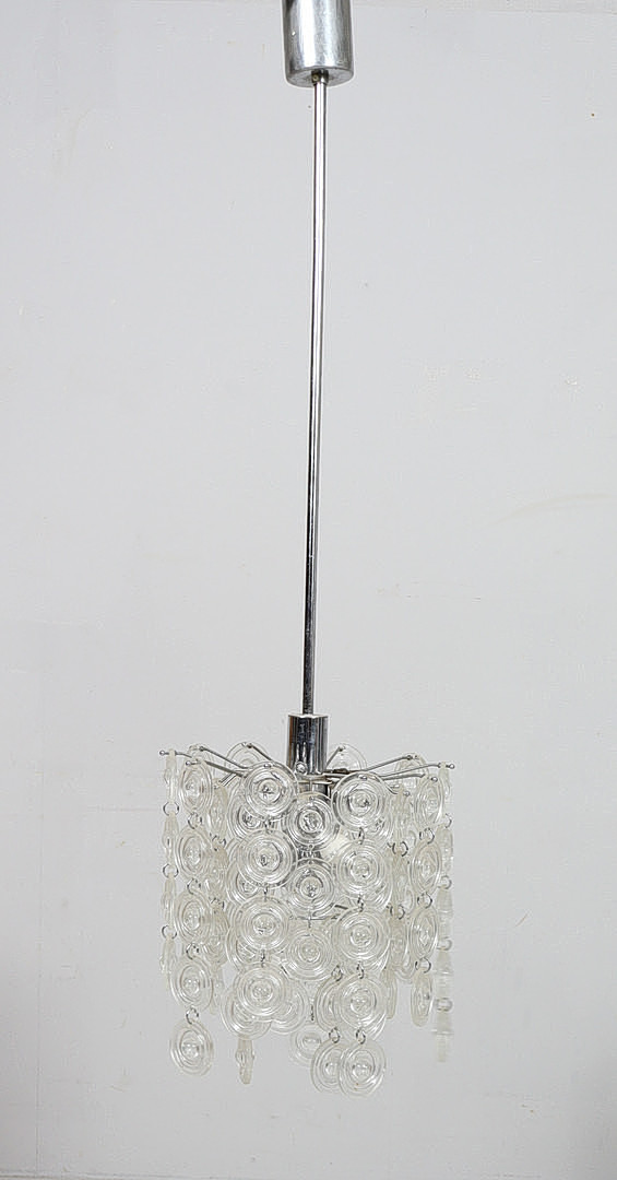 GAETANO SCIOLARI. Mid Century Deckenlampe/Muranoglas, Italien, 1960er Jahre.
