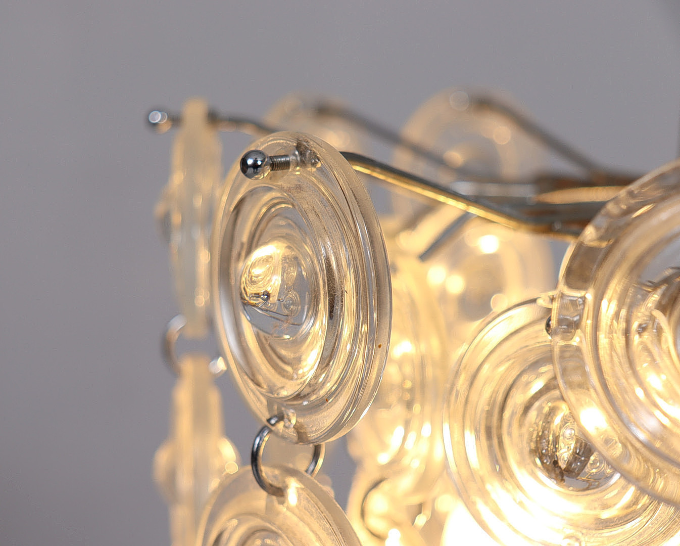 GAETANO SCIOLARI. Mid Century Deckenlampe/Muranoglas, Italien, 1960er Jahre.