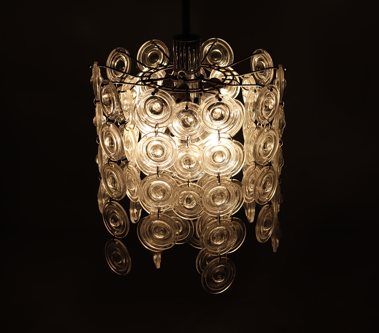 GAETANO SCIOLARI. Mid Century Deckenlampe/Muranoglas, Italien, 1960er Jahre.