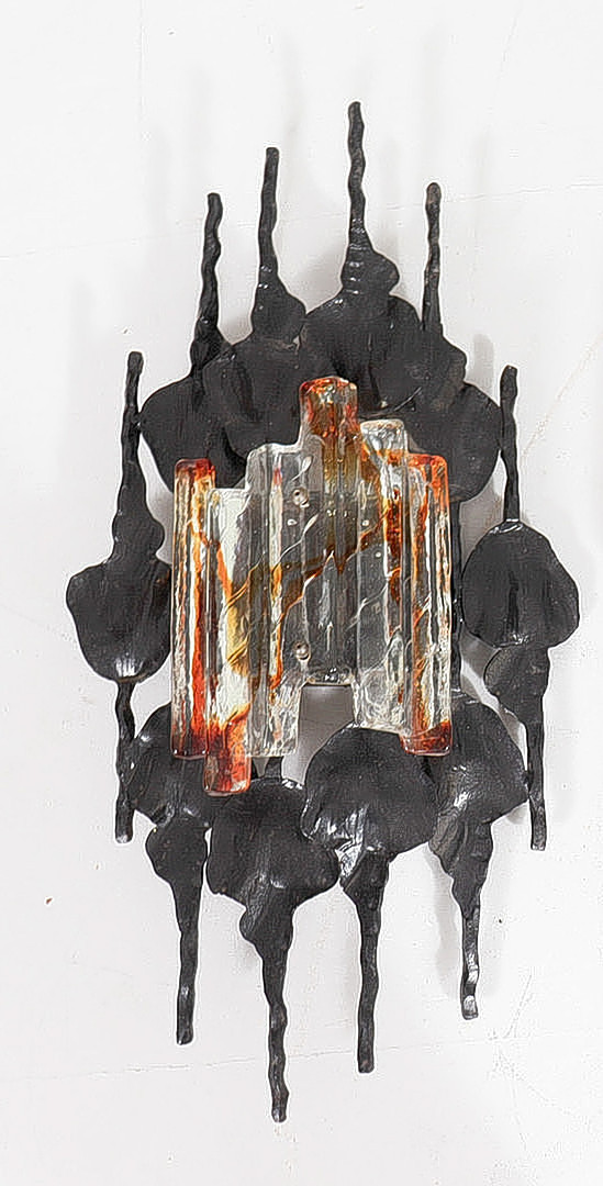 Brutalistische Wandlampe von Tom Ahlström & Hans Ehrlich, Schweden, 1960er.