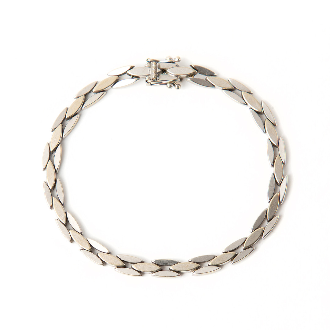 ARMBAND, 18K vitguld, importstämplat.