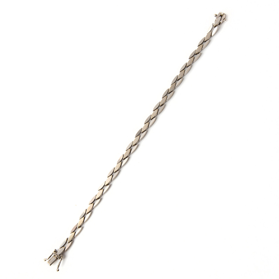 ARMBAND, 18K vitguld, importstämplat.