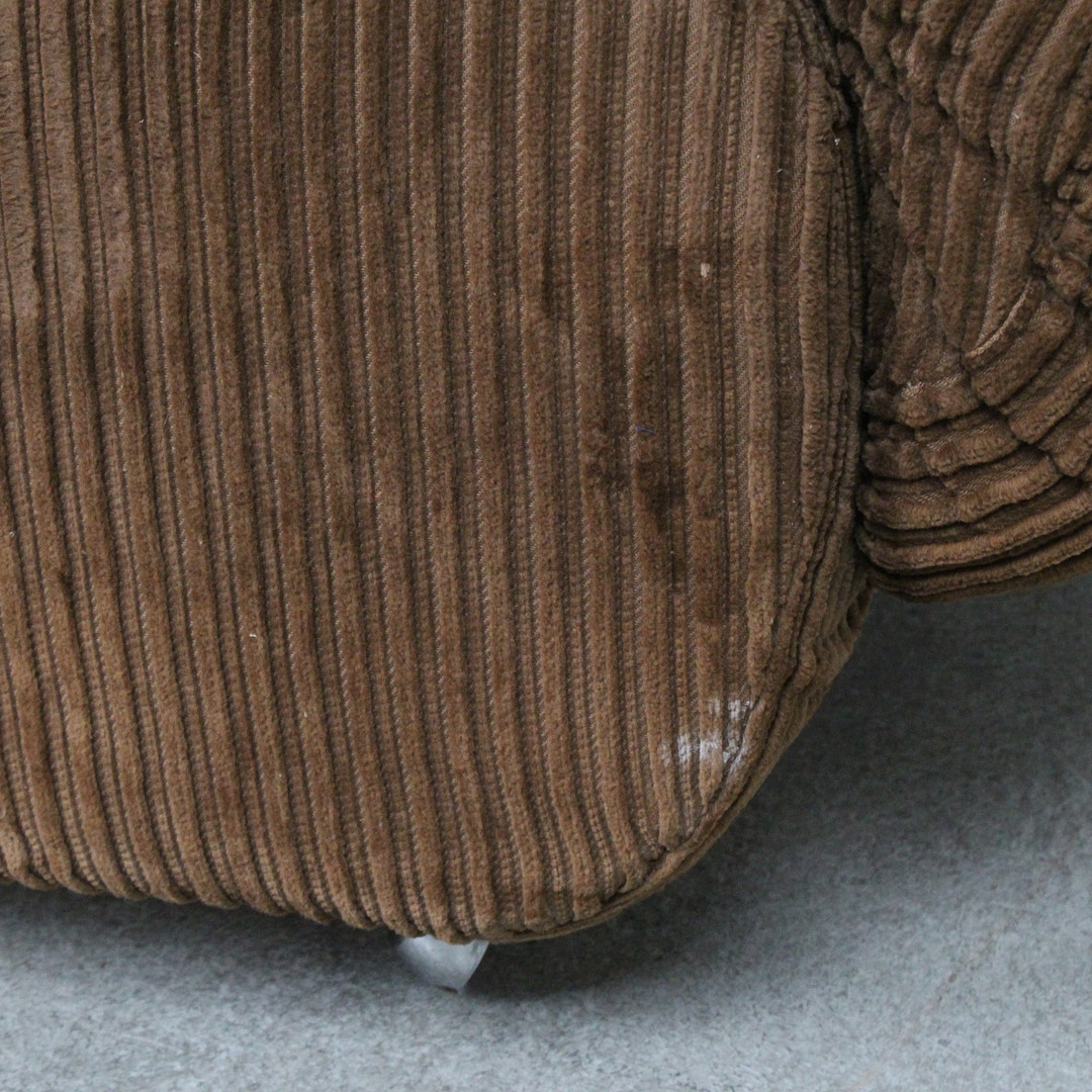 Paar Loungesessel / Sofaelemente, Cord, 1970er Jahre.