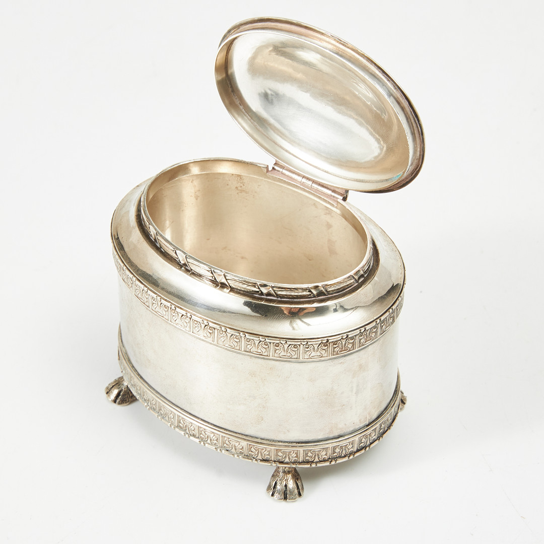 ERIK FLEMING. Sockerskål med lock, sterlingsilver, Borgila, Stockholm 1946.