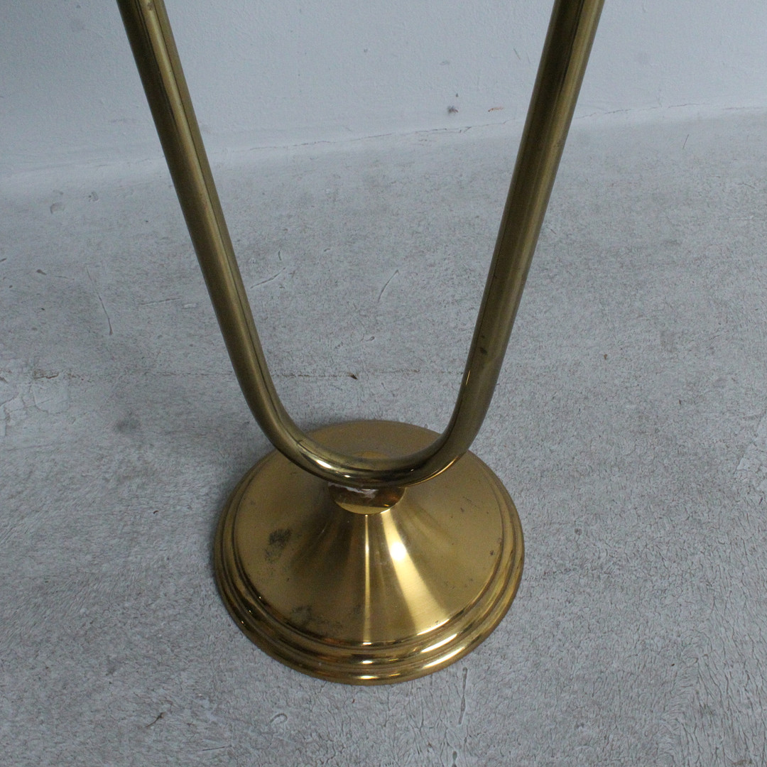 Art Deco Rauchertisch, Messing,Holz.