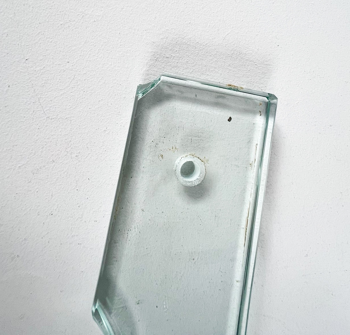 GIORGIO REGGIORI. 2er Set Tischlampen/Glasobjekte von Giorgio Reggiori für Gallotti & Radice, 1960er Jahre, Italien.