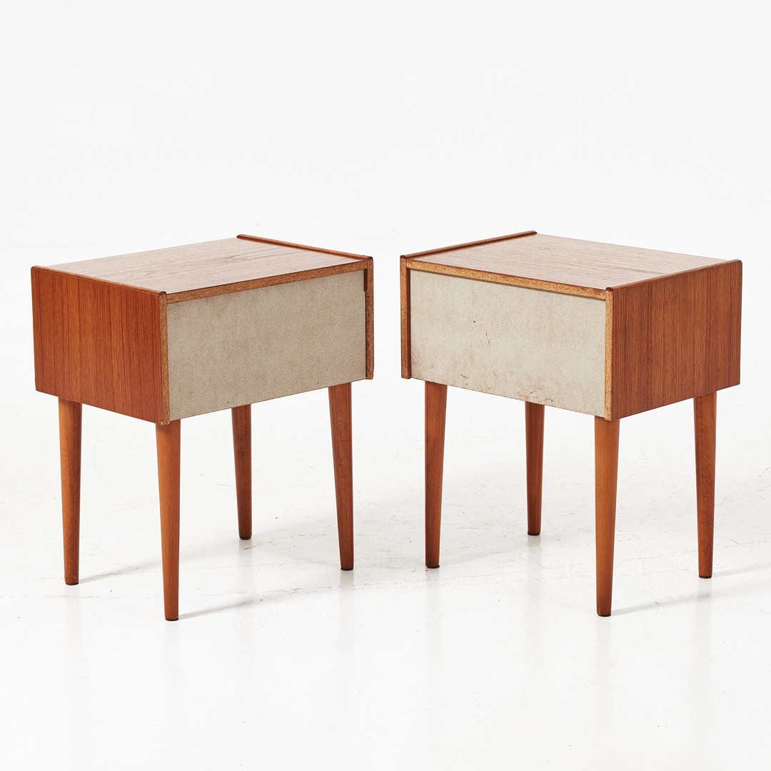 SÄNGBORD, 1 par, 1950/60-tal.