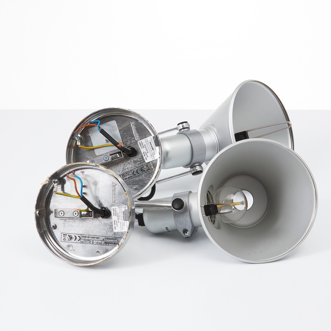MICHELE DE LUCCHI & GIANCARLO FASSINA. Tolomeo, vägglampor, 2 st, för Artemide.